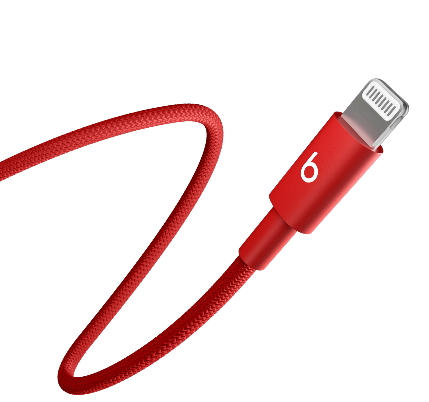 劲速红 Beats USB-C 转闪电编织连接线。